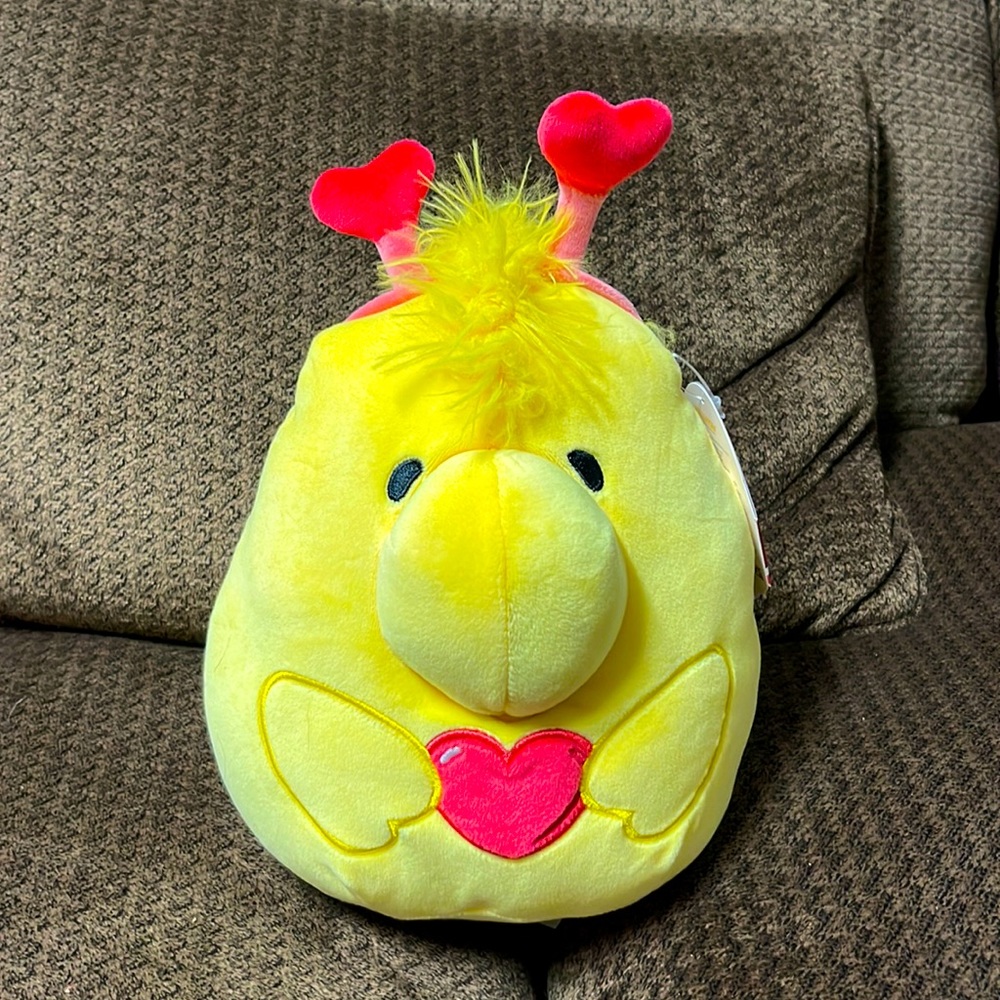 NWT peanuts Woodstock valentines 8” squish